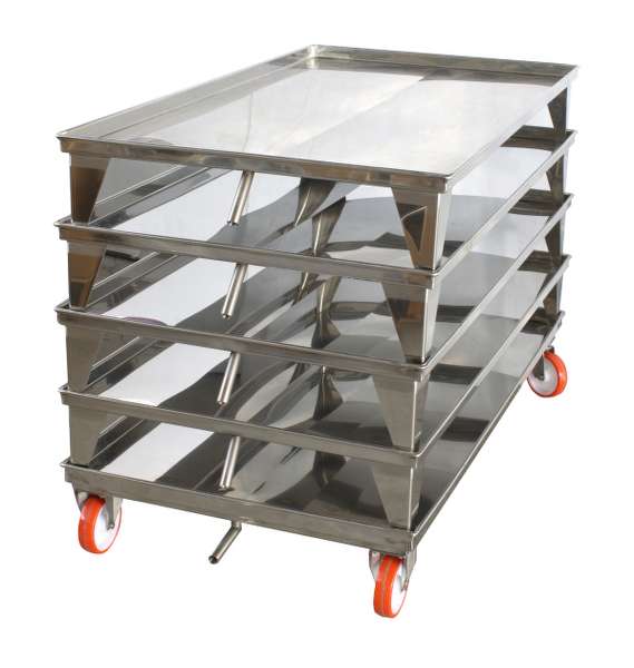 Trolley for cheese holder and dairy products storage